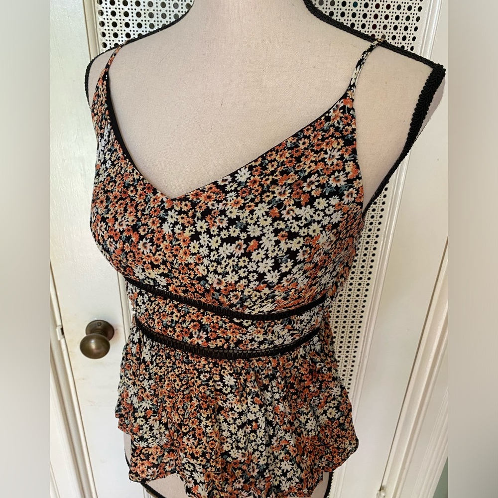 Blue Rain spaghetti strap tank